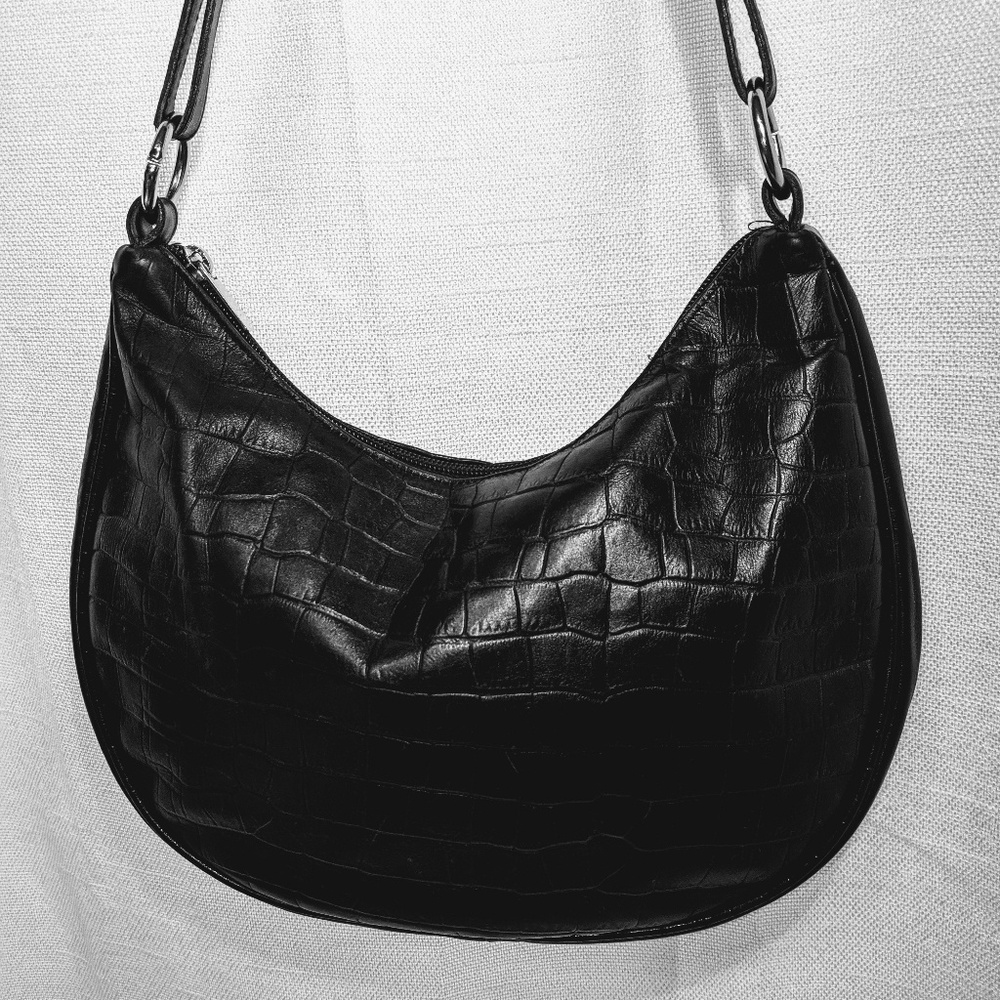 Maurizio Taiuti Black Leather Bag